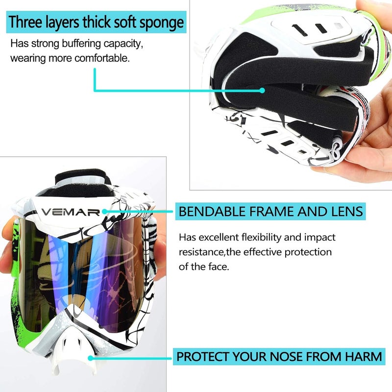 Ubelly ATV Motorcycle Motocross Racing Dirt Bike Tactical Riding Goggles - Image 3